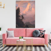 Zonneopkomst bij de Matterhorn Canvas Afdruk (Insitu (Woonkamer))