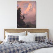 Zonneopkomst bij de Matterhorn Canvas Afdruk (Insitu (Slaapkamer))