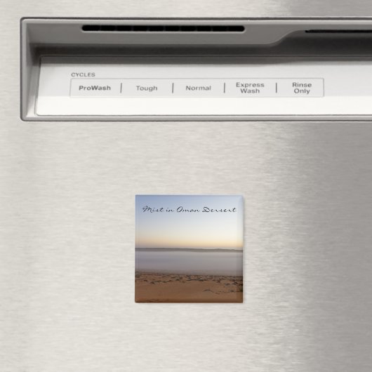 Zonneopkomst in de woestijn van Wahiba in Oman Magneet (Insitu (Vaatwasser))