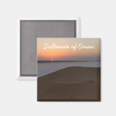 Zonneopkomst in de woestijn van Wahiba in Oman Magneet (Voorkant / Achterkant)