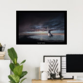 Zonneopkomst. Sunset.. surrealistisch poster voor  (Thuiskantoor)