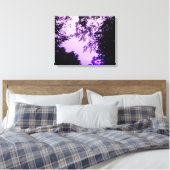 Zonneopkomst van Paarse prints met vloerbedekking (Insitu (Slaapkamer))