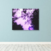 Zonneopkomst van Paarse prints met vloerbedekking (Insitu (Houten vloer))