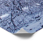 Zonneoplicht raakt El Capitan door sneeuw Poster (Hoek)