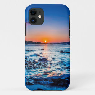 Zonneoploop over de horizon in Seashore op zonsopg Case-Mate iPhone Case