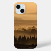 Zonneoploop over het landschap van Misty Rolling H Case-Mate iPhone Case (Achterkant)