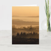 Zonneoploop over het landschap van Misty Rolling H Kaart (Voorkant)