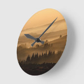 Zonneoploop over het landschap van Misty Rolling H Ronde Klok (Hoek)