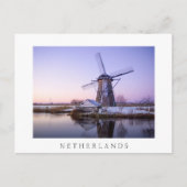 Zonneoppas met windmolen en briefkaart "Nederland" (Voorkant)