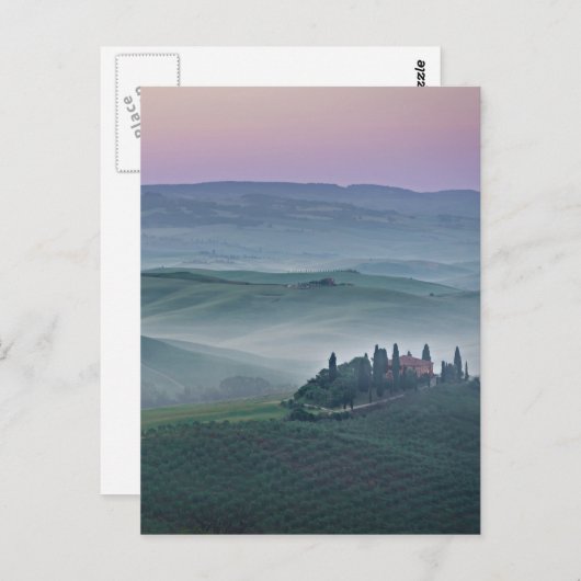 Zonneoppas over een verticale kaart van het landsc (Voorkant / Achterkant)