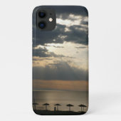 Zonneoppas over het strand in Griekenland - Schild Case-Mate iPhone Case (Achterkant)