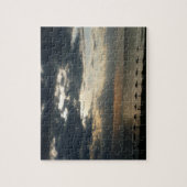 Zonneoppas over het strand in Griekenland - Schild Legpuzzel (Verticaal)