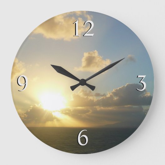 Zonneoppas over San Juan II Puerto Rico Grote Klok (Voorkant)