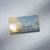 Zonneoppas over San Juan II Puerto Rico Magnetisch Visitekaartje (Voorbeeld)