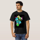 Zonneopposites kunst grappig t-shirt (Voorkant volledig)