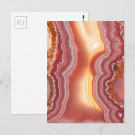 Zonneoproze Oranje geelrog Briefkaart (Voorkant / Achterkant)