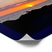 Zonneopslag bij vuurtoren van Marblehead Poster (Hoek)