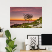 Zonneopslag in de strandbek Armação Poster (Thuiskantoor)