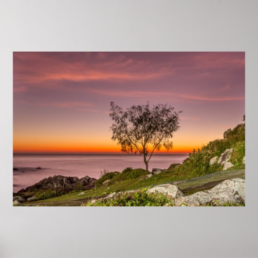 Zonneopslag in de strandbek Armação Poster (Voorkant)