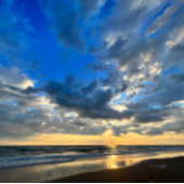 Zonneoptijd bij de Beach Mouse Mat Muismat