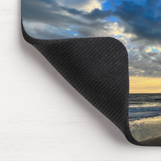 Zonneoptijd bij de Beach Mouse Mat Muismat (Hoek)