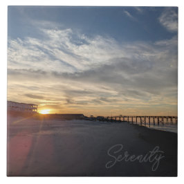 Zonneoptijd bij de Beach Tegeltje