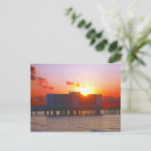 Zonneoptijd bij het Briefkaart van het vlaggenschi (Staand voorkant)