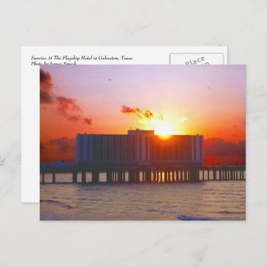 Zonneoptijd bij het Briefkaart van het vlaggenschi (Voorkant / Achterkant)