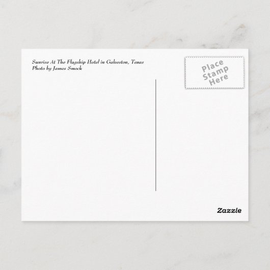 Zonneoptijd bij het Briefkaart van het vlaggenschi (Achterkant)