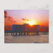 Zonneoptijd bij het Briefkaart van het vlaggenschi (Voorkant)