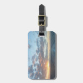 Zonneoptijd bij Zee I pasteien Bagagelabel (Voorkant verticaal)