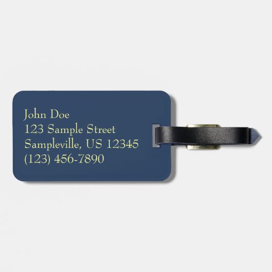 Zonneoptijd bij Zee I pasteien Bagagelabel (Achterkant horizontaal)