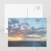 Zonneoptijd bij Zee I pasteien Briefkaart (Voorkant / Achterkant)