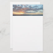 Zonneoptijd bij Zee I pasteien Briefpapier (Voorkant / Achterkant)