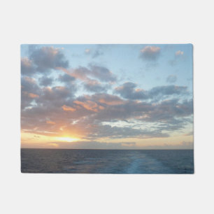Zonneoptijd bij Zee I pasteien Deurmat