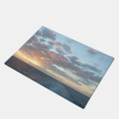 Zonneoptijd bij Zee I pasteien Deurmat (Schuin)