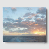 Zonneoptijd bij Zee I pasteien Gastenboek (Achterkant)