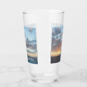 Zonneoptijd bij Zee I pasteien Glas (Links)