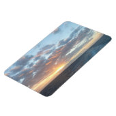 Zonneoptijd bij Zee I pasteien Magneet (Linkerzijde)