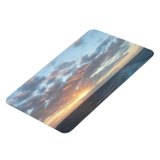 Zonneoptijd bij Zee I pasteien Magneet (Linkerzijde)