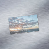 Zonneoptijd bij Zee I pasteien Magnetisch Visitekaartje (Voorbeeld)