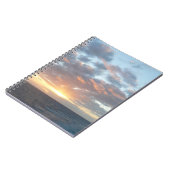 Zonneoptijd bij Zee I pasteien Notitieboek (Linkerzijde)