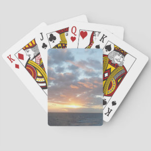 Zonneoptijd bij Zee I pasteien Pokerkaarten