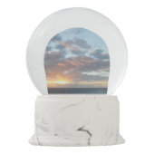 Zonneoptijd bij Zee I pasteien Sneeuwbol (Achterkant)