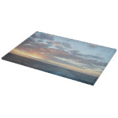 Zonneoptijd bij Zee I pasteien Snijplank (Hoek)