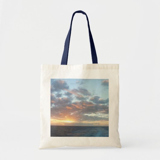 Zonneoptijd bij Zee I pasteien Tote Bag (Voorkant)