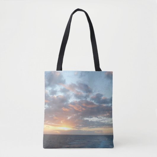 Zonneoptijd bij Zee I pasteien Tote Bag (Voorkant)