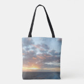 Zonneoptijd bij Zee I pasteien Tote Bag (Achterkant)
