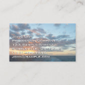 Zonneoptijd bij Zee I pasteien Visitekaartje (Voorkant)