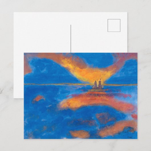 Zonneoptijd in Zee | Emil Nolde | Briefkaart (Voorkant / Achterkant)